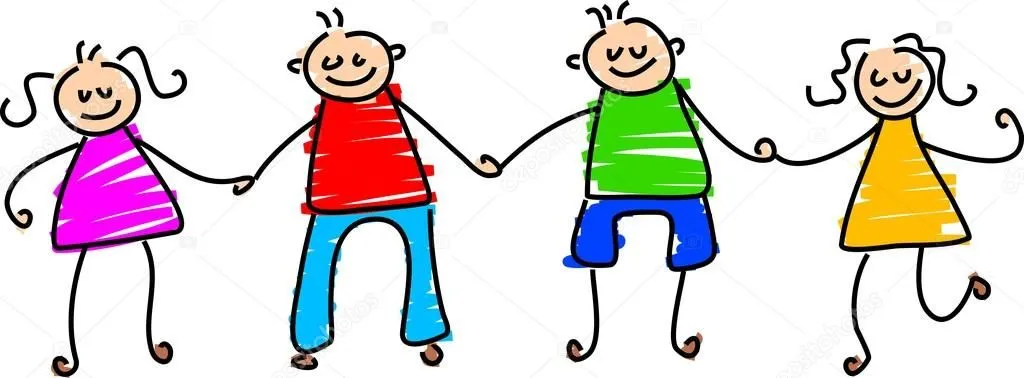Niños felices caricaturas — Vector stock © Prawny #64294119 Niños felices caricaturas — Vector stock © Prawny #64294119