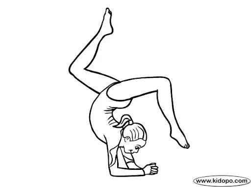 Ninos en gimnasia para colorear - Imagui