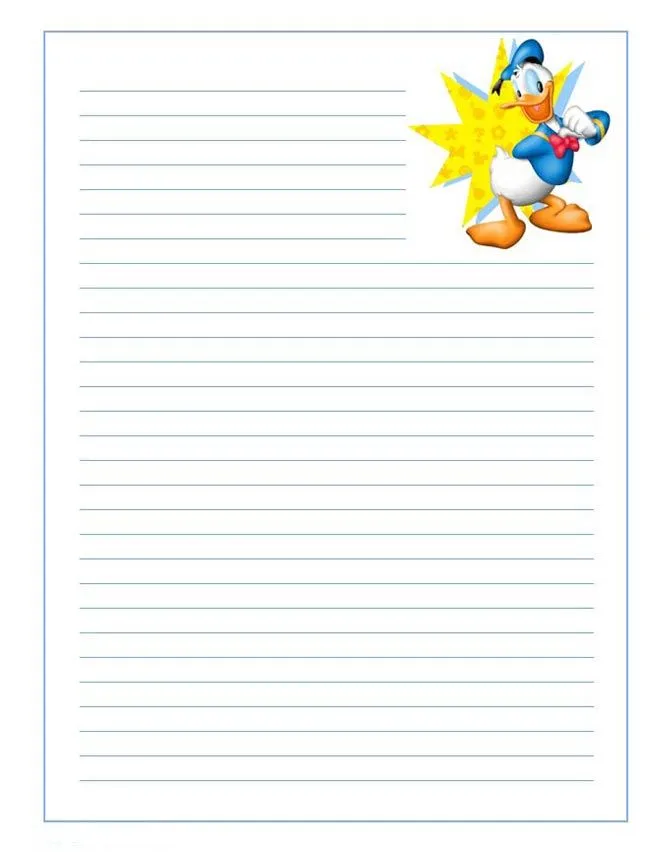 Hojas con dibujos para escribir cartas - Imagui