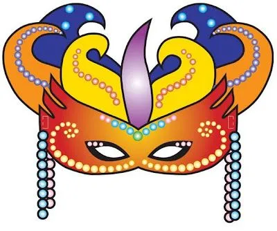 PARA NIÑOS E INFANTIL: ANTIFAZ DE CARNAVAL PARA RECORTAR