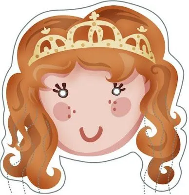 PARA NIÑOS E INFANTIL: CARETA DE PRINCESA PARA IMPRIMIR Y RECORTAR PARA NIÑOS E INFANTIL: CARETA DE PRINCESA PARA IMPRIMIR Y RECORTAR