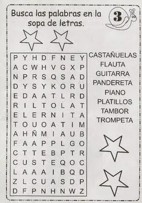 PARA NIÑOS E INFANTIL: SOPAS DE LETRA PARA NIÑOS - INSTRUMENTOS ... PARA NIÑOS E INFANTIL: SOPAS DE LETRA PARA NIÑOS - INSTRUMENTOS ...