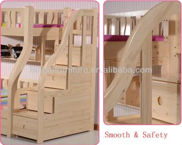 Niños juego de dormitorio muebles de madera maciza cama litera de ... Niños juego de dormitorio muebles de madera maciza cama litera de ...