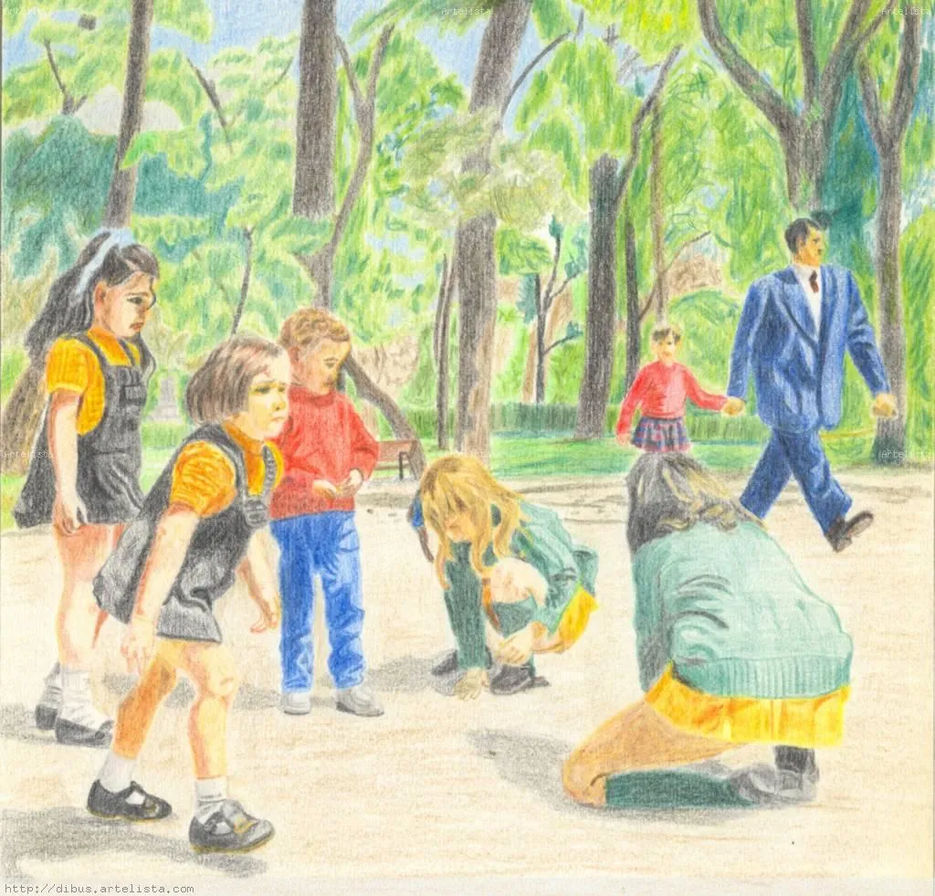 niños jugando Francisco Lopez de Pablo Fernandez- Artelista.com