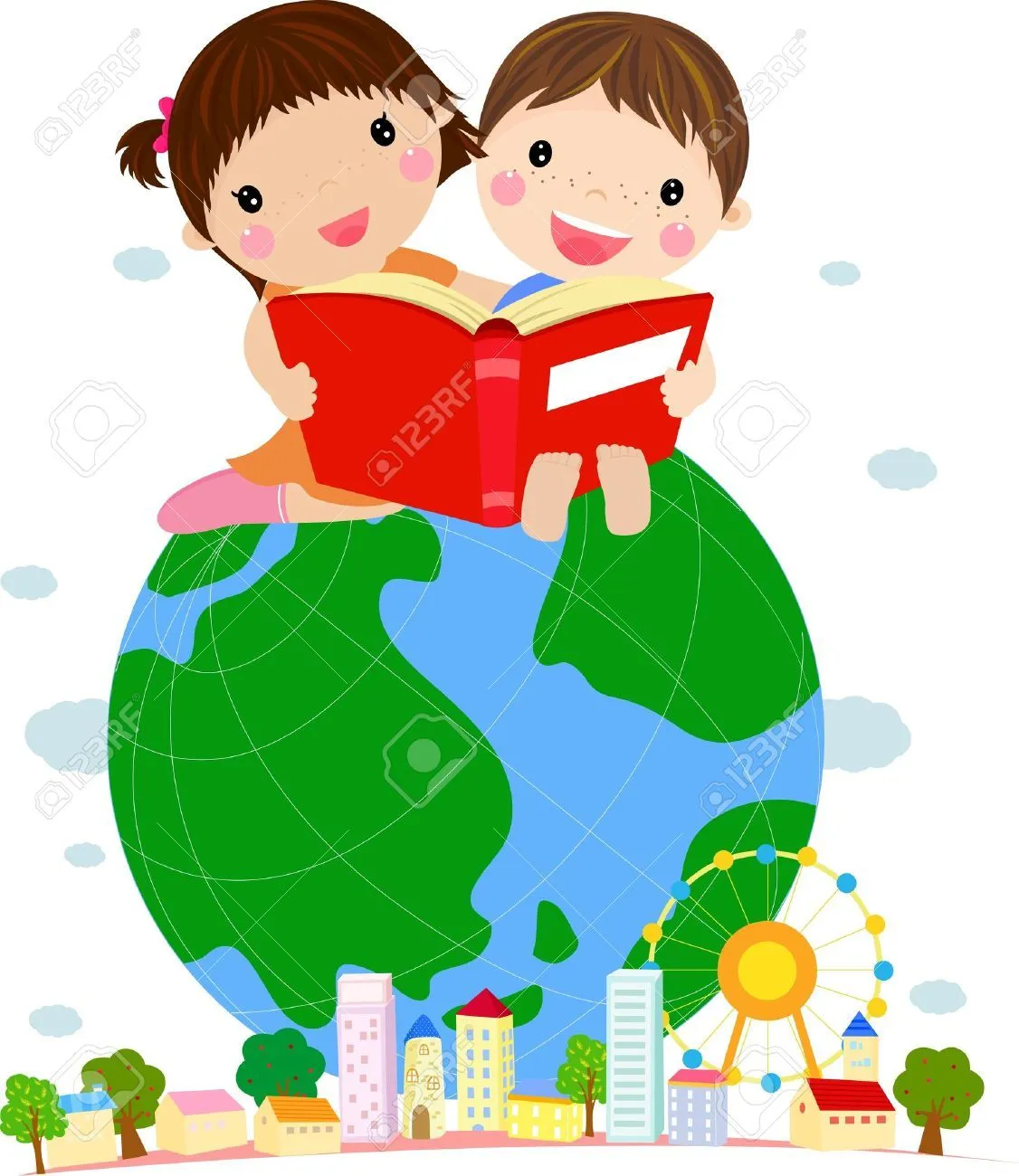 Niños Leyendo Imágenes De Archivo, Vectores, Niños Leyendo Fotos ...