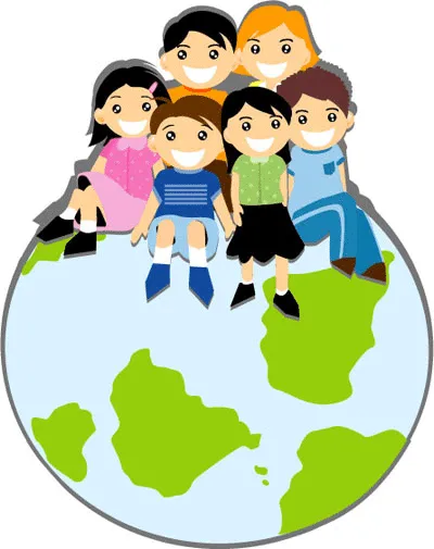 Niños alrededor del mundo para imprimir