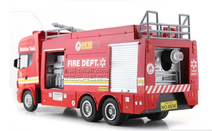 Los niños los niños de juguete RC del coche camión de bomberos ...