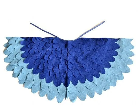 Niños pájaro traje de alas niños azul guacamayo por BHBKidstyle