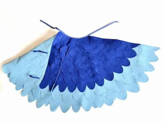 Niños pájaro traje de alas niños azul guacamayo por BHBKidstyle Niños pájaro traje de alas niños azul guacamayo por BHBKidstyle
