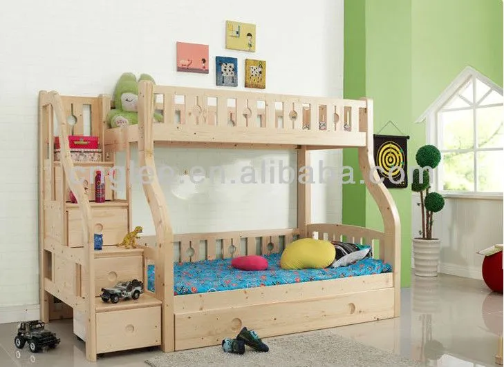 De los niños de pared litera cama de madera-Camas-Identificación ...