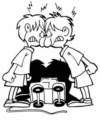 Imagenes niños peleando para colorear - Imagui