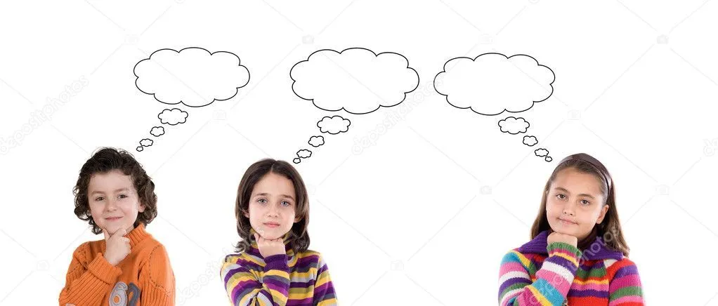 tres niños pensativos — Foto stock © Gelpi #10820936