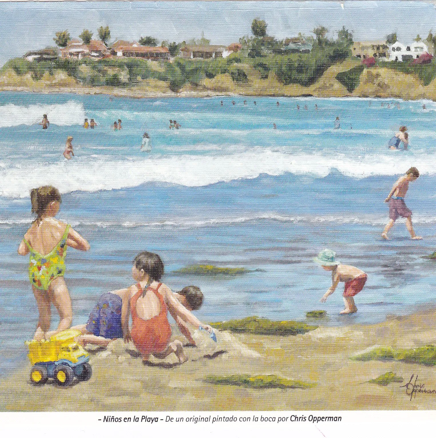 Niños en La Playa - Pintura al Oleo | ARTE EN PINTURA
