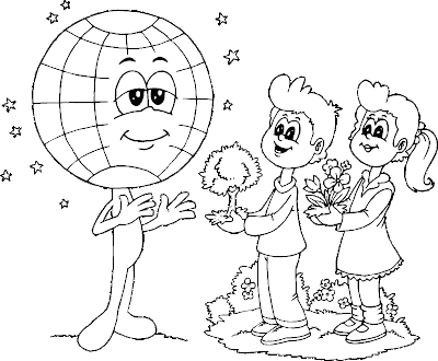 Niños regalando arboles al planeta tierra ~ 4 Dibujo Niños regalando arboles al planeta tierra ~ 4 Dibujo