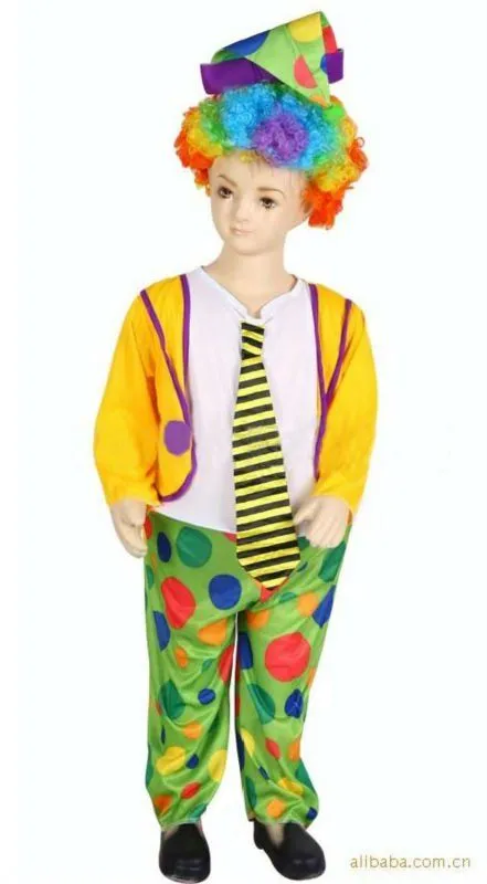 Divertido disfraces de Halloween los niños trajes de payaso ...