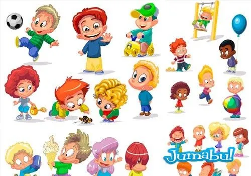 Niños Vectorizados o Vectoriales para Descargar | Jumabu Niños Vectorizados o Vectoriales para Descargar | Jumabu