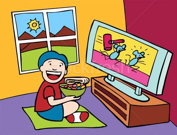 Niños viendo tv - Imagui
