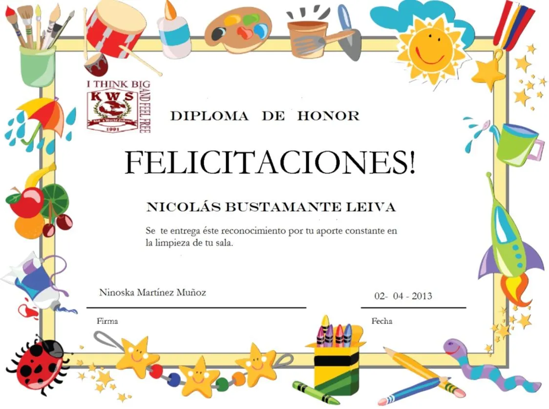 Ninoska Martínez Muñoz: Diplomas de Reconocimiento online Ninoska Martínez Muñoz: Diplomas de Reconocimiento online