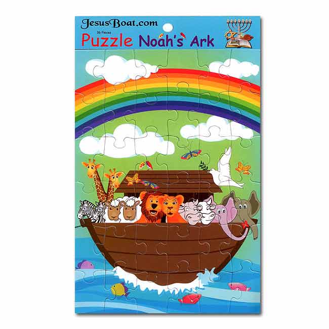 Noah's Ark Puzzle. 36 Pieces. A colorful puzzle for kids. Noah's Ark Puzzle. 36 Pieces. A colorful puzzle for kids.