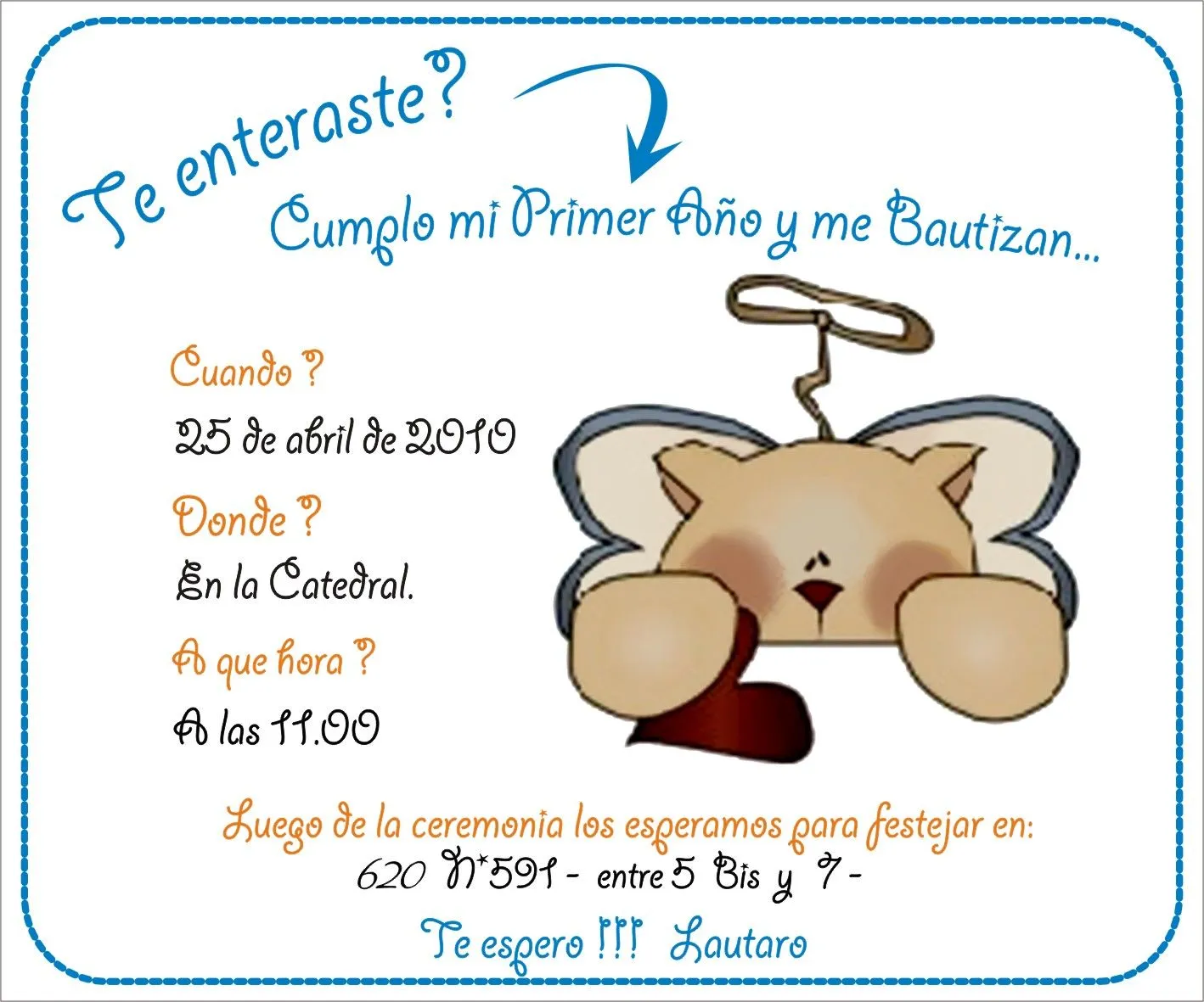 NOBA: Primer Añito / Cumpleaños