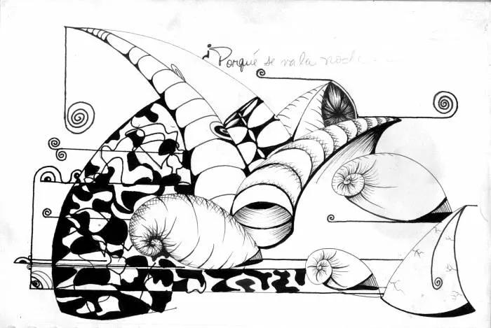 Dibujo lineal abstracto - Imagui