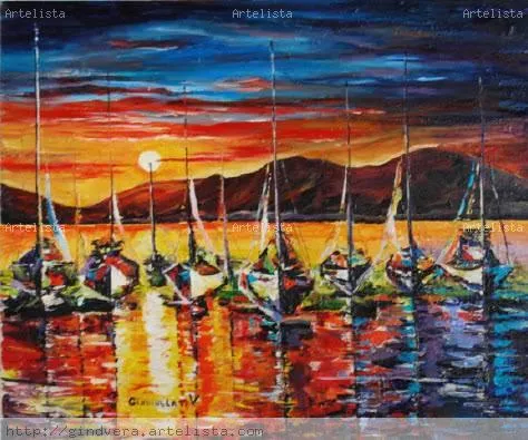 La noche de luna. La abstracción. Vera Gindinblat - Artelista.com