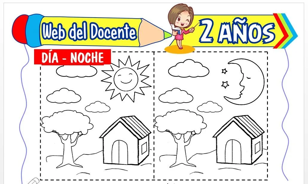 El Día y la Noche para Niños de 2 Años – Web del Docente El Día y la Noche para Niños de 2 Años – Web del Docente
