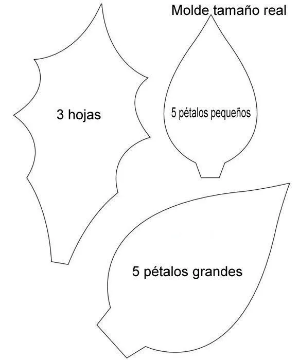 Nochebuena de Foami - Con patrones - Tips e Ideas Nochebuena de Foami - Con patrones - Tips e Ideas