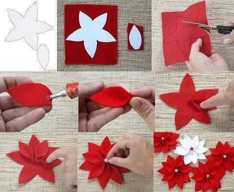 nochebuenas de fieltro | Navidad ♡ | Pinterest nochebuenas de fieltro | Navidad ♡ | Pinterest