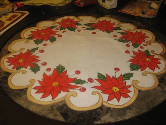 Nochebuenas para pintar en tela - Imagui