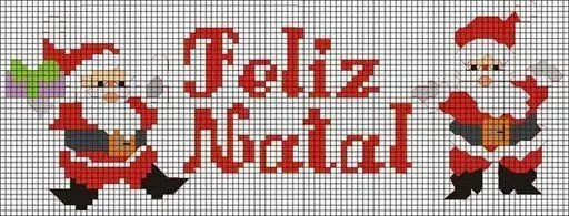 Nochebuenas en punto de cruz - Imagui