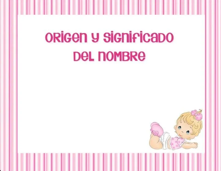 Para el nombre | Album para bebes | Pinterest