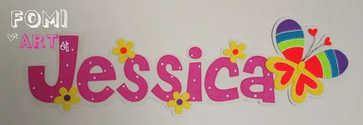 Nombre con aplique mariposa en fomi | FomiArt! | Pinterest Nombre con aplique mariposa en fomi | FomiArt! | Pinterest