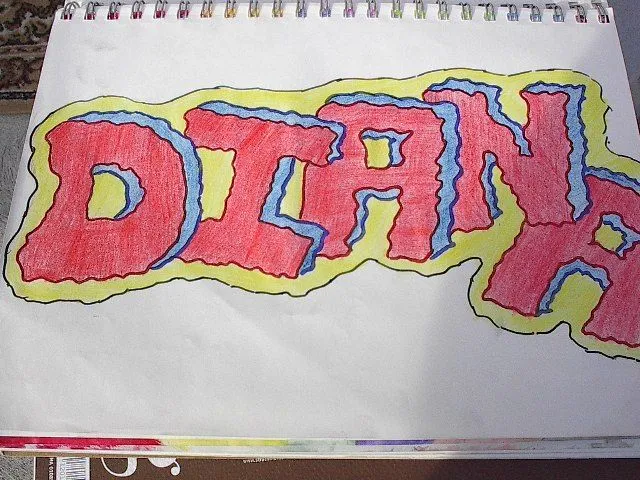 THE LITTLE GENIOISE'S WORLD OF IMAGINATION: "DiAnA GrAfFiTi" THE LITTLE GENIOISE'S WORLD OF IMAGINATION: "DiAnA GrAfFiTi"