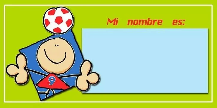 Mi nombre es... Gafets niño | Material imprimible | Pinterest