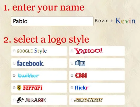Tu nombre con el estilo de los logos más famosos del mundo | Kabytes
