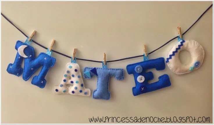 Nombre en fieltro para bebe | letras fieltro | Pinterest | Bebe ... Nombre en fieltro para bebe | letras fieltro | Pinterest | Bebe ...