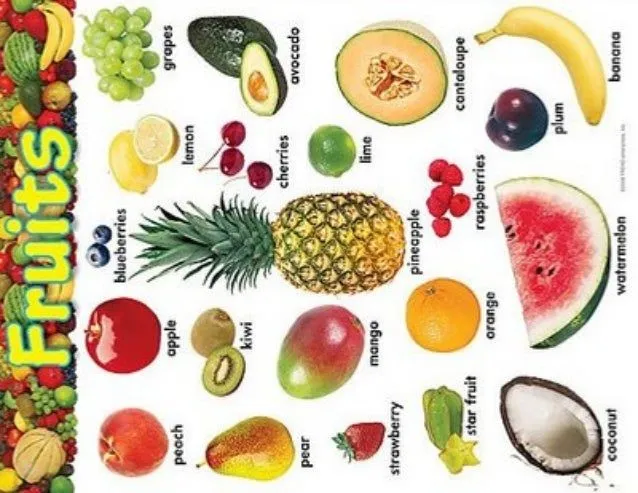 Nombres de frutas en inglés y español con su dibujos juntos todos ... Nombres de frutas en inglés y español con su dibujos juntos todos ...