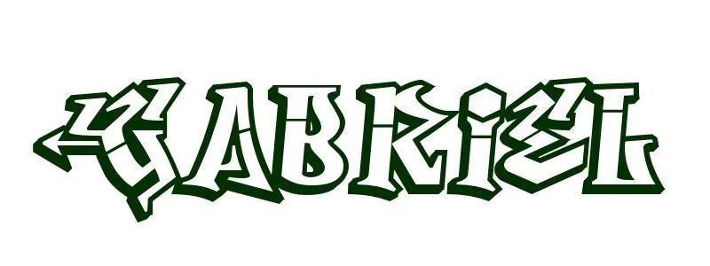 Dibujo para colorear Nombre Gabriel
