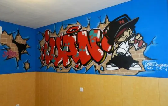 Mi Nombre en Graffiti | Habitación con graffiti | Decoración juvenil