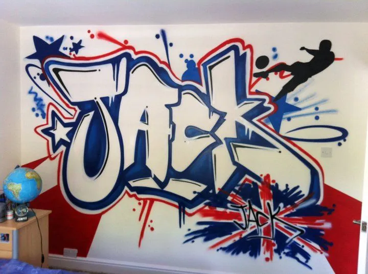 Mi Nombre en Graffiti | Habitación con graffiti | Decoración juvenil Mi Nombre en Graffiti | Habitación con graffiti | Decoración juvenil