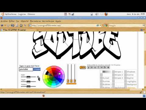 Como poner tu nombre en graffiti - YouTube