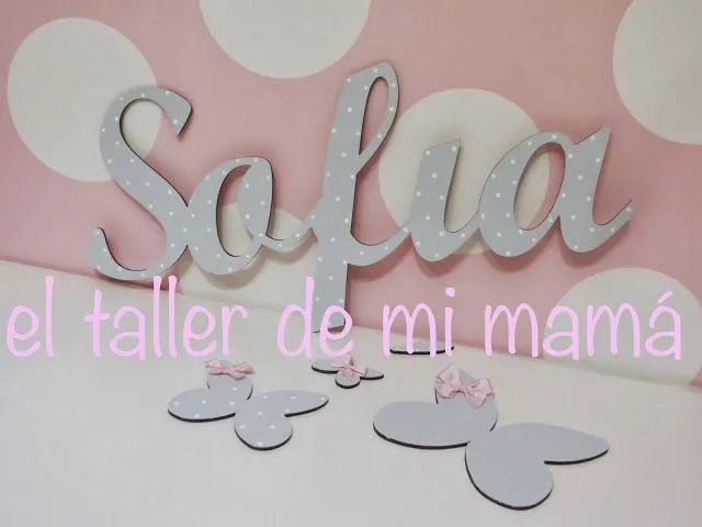 Nombre de madera en 3d pintada a mano para decoración de ... Nombre de madera en 3d pintada a mano para decoración de ...