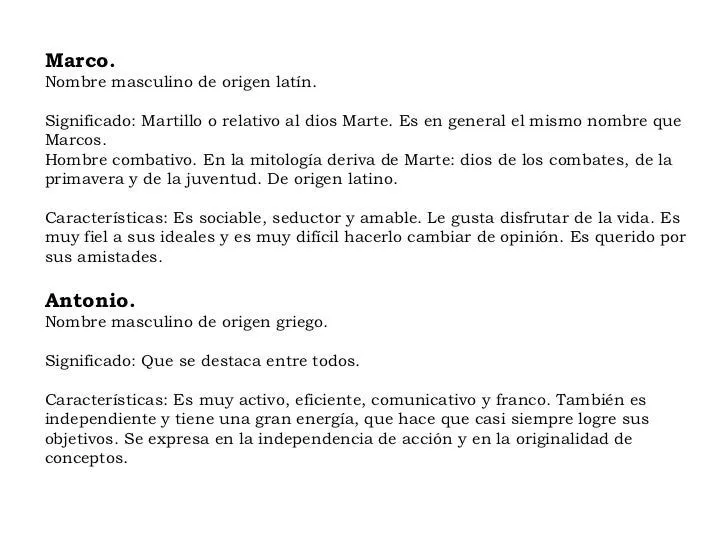 Nombre marcos significado - Imagui