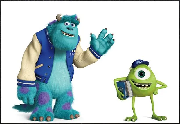 El nombre de los personajes de Monster INC - Imagui