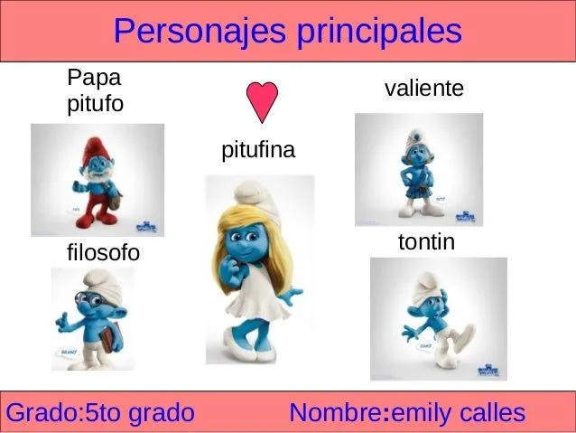 Nombre de los pitufos en inglés - Imagui