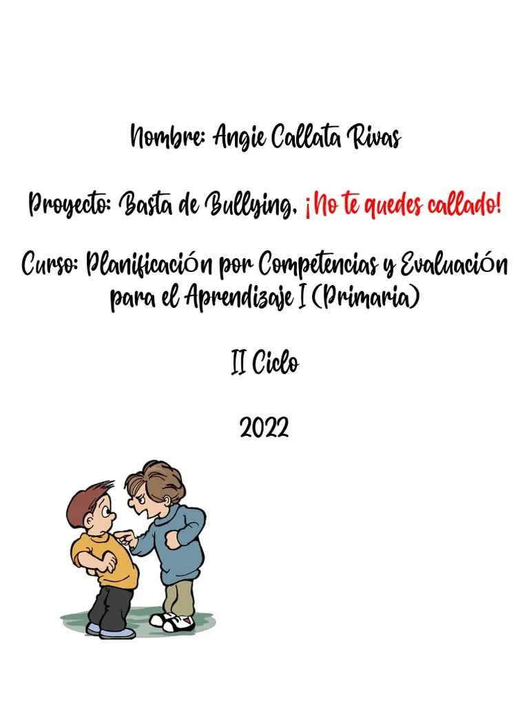Nombre Del Proyectosbullying | PDF | La naturaleza humana Nombre Del Proyectosbullying | PDF | La naturaleza humana