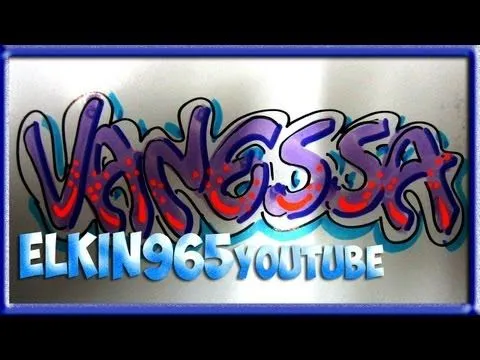 Nombre vanessa en graffiti - Imagui