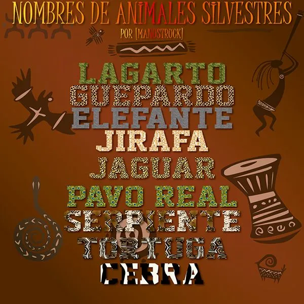 algunos nombres de animales silvestres. on Behance algunos nombres de animales silvestres. on Behance