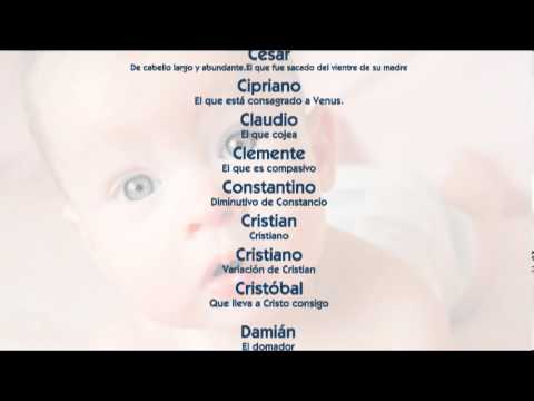 Nombres de bebe - Nombres para niños con las letras B C y D - YouTube